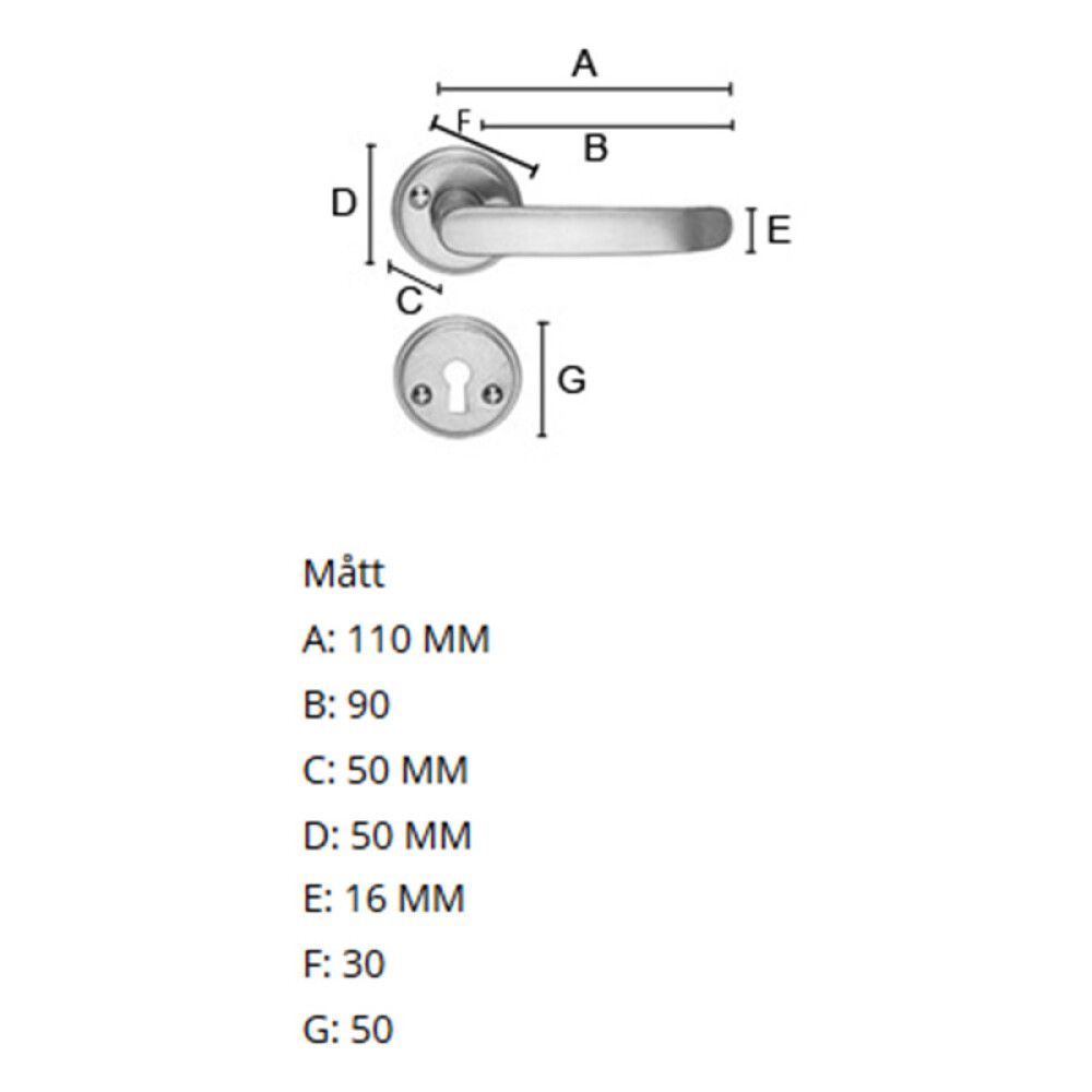 Siseukse link Beslagsboden B249KMNS