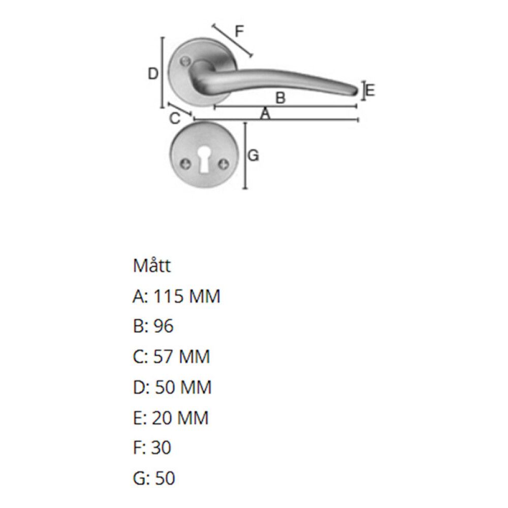 Siseukse link Beslagsboden B284KMN/3