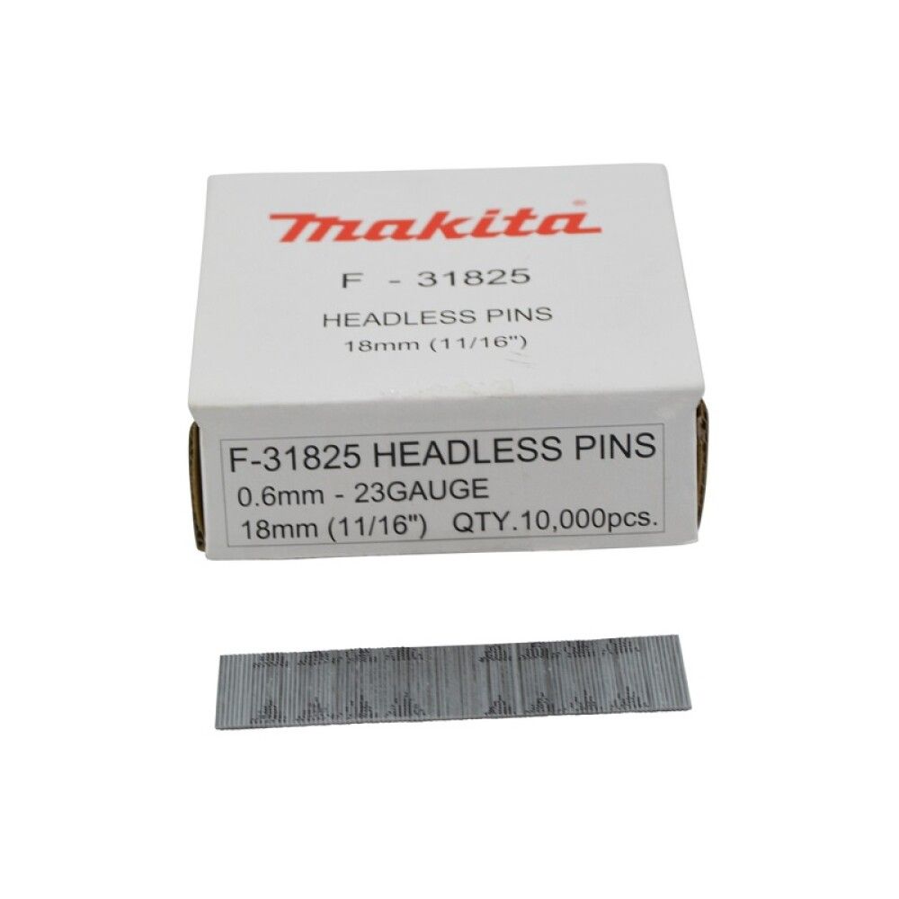 PIN naelad Makita 0,6 x 18 mm 23ga 10000 tk