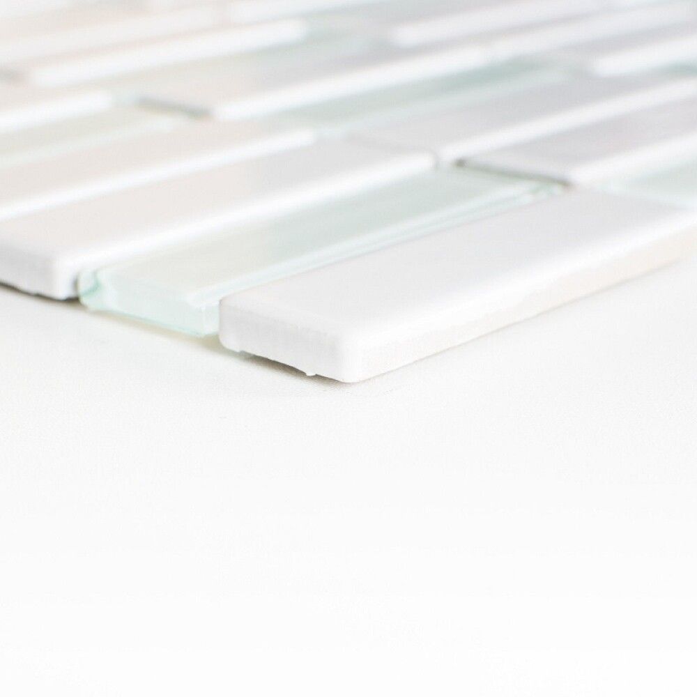 Mosaiik Mix valge läikiv 29,5 x 29 cm