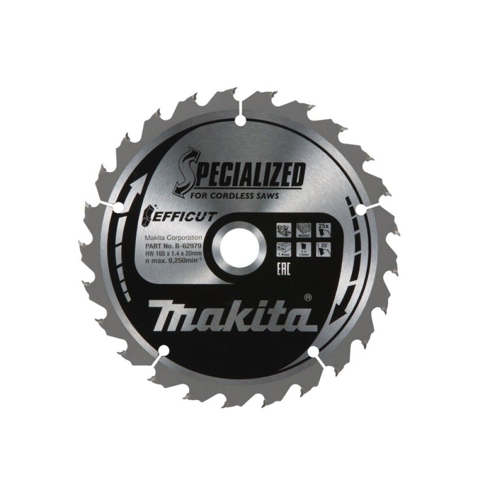 Saeketas Makita 165 x 1,4 x 20 mm 23° T25