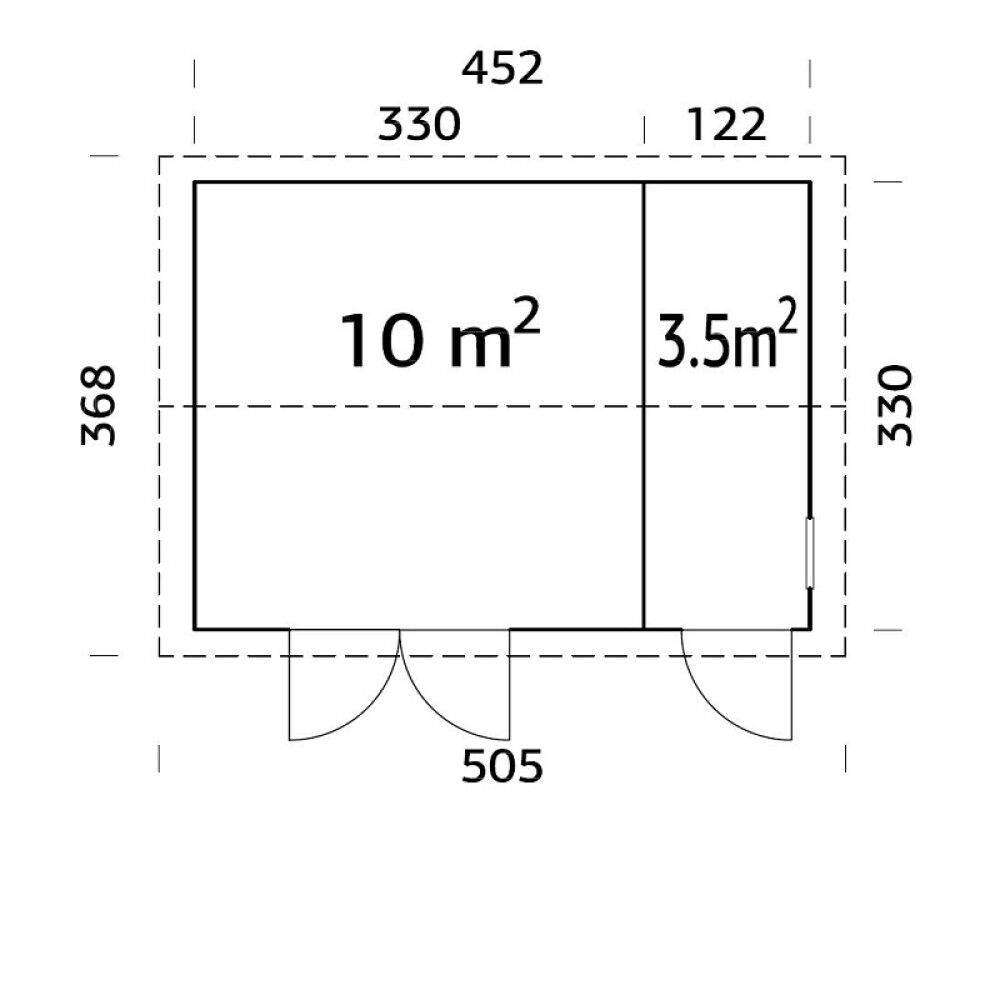 Kuur Palmako Olaf 13,5 m²