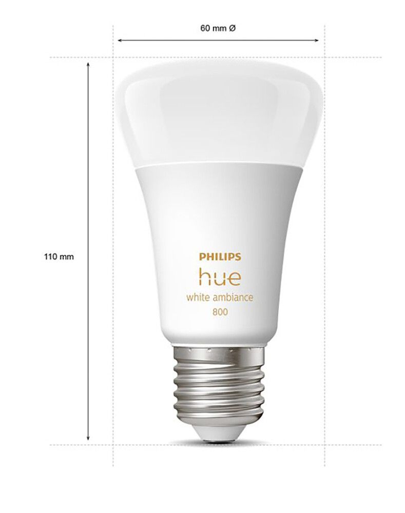 LED-nutilamp Philips Hue White ambiance 8 W E27