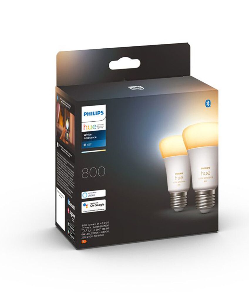 LED-nutilamp Philips Hue White ambiance 8 W E27