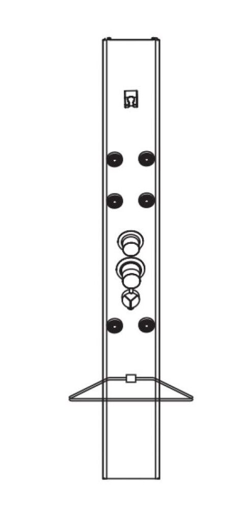 Dušipaneel Camargue Skärgård Exclusive