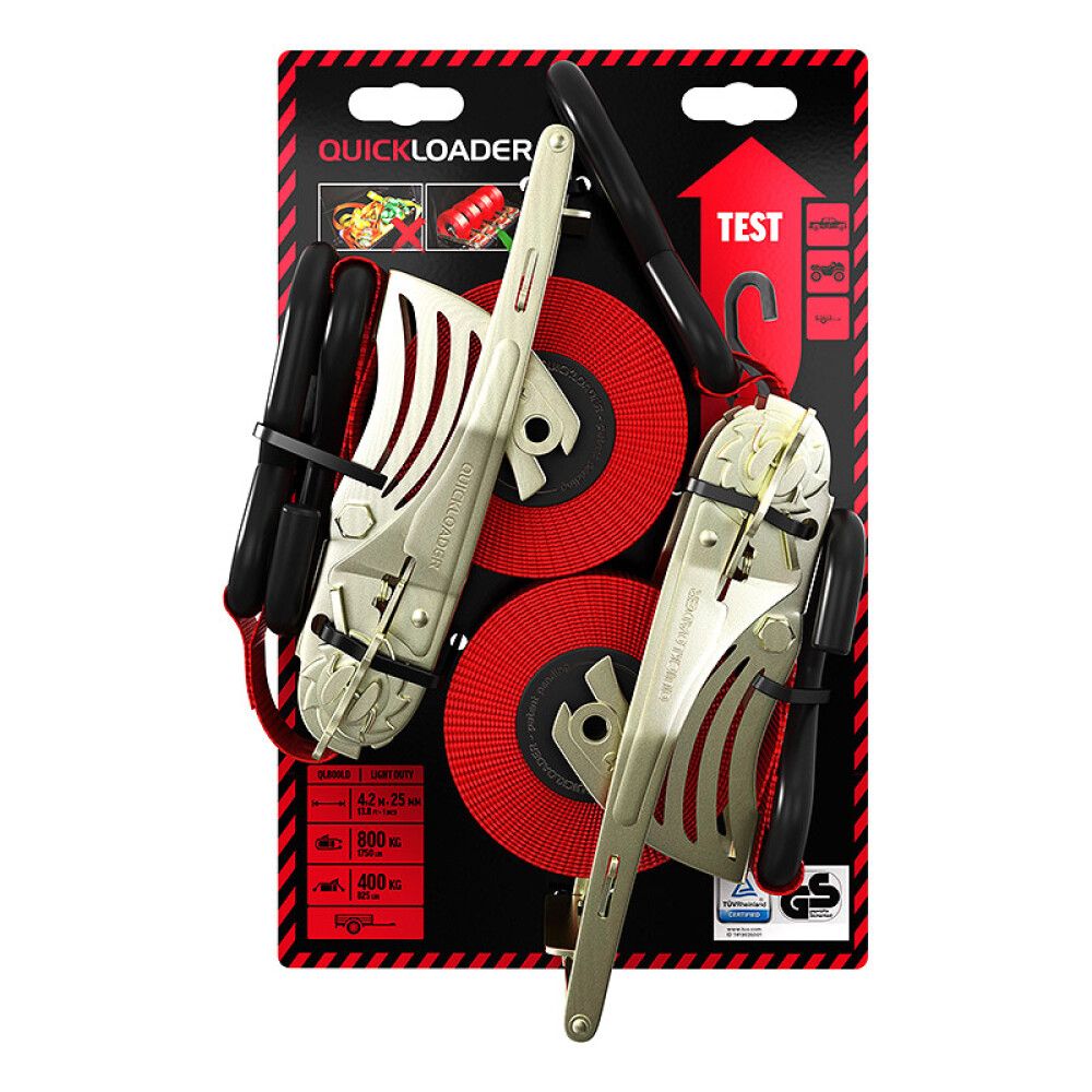Isekeriv koormarihm Quickloader 800 kg 25 mm 4,2 m 2 tk