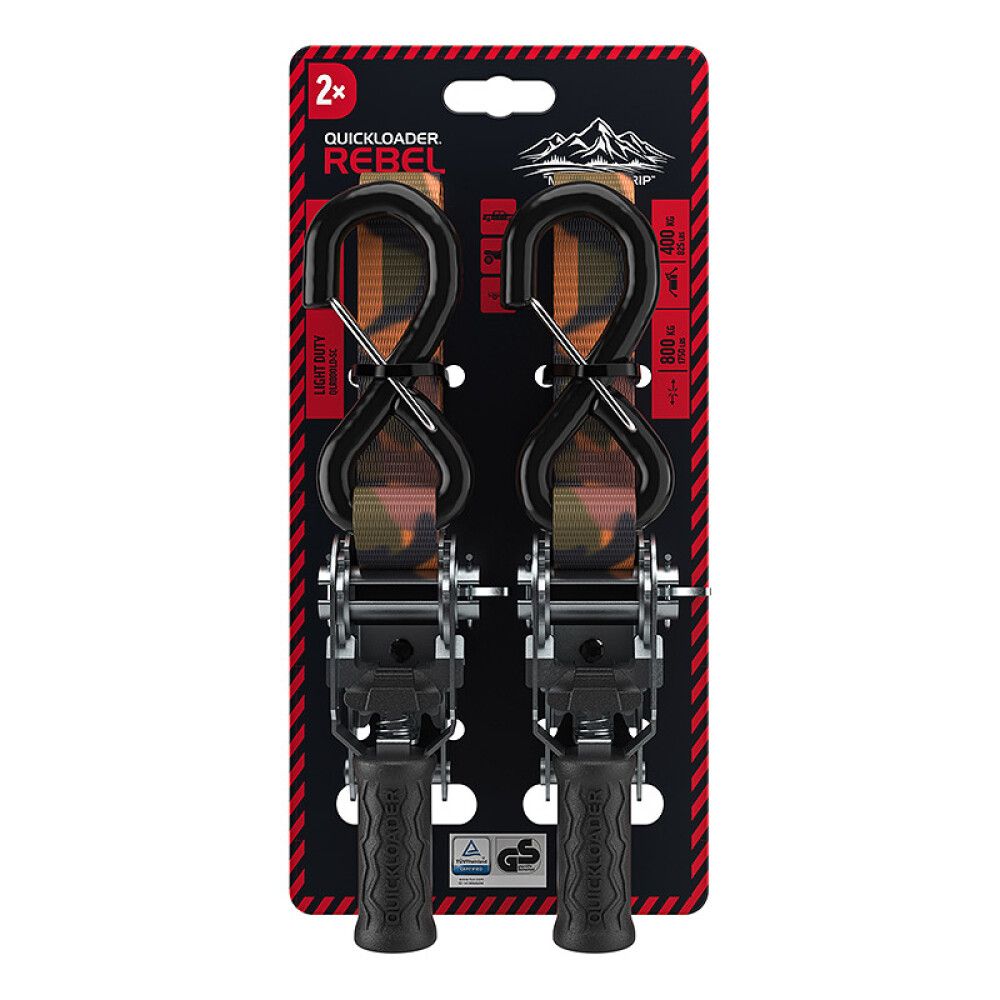 Koormarihm Quickloader Rebel Camo 800 kg 25 mm 4 m 2 tk