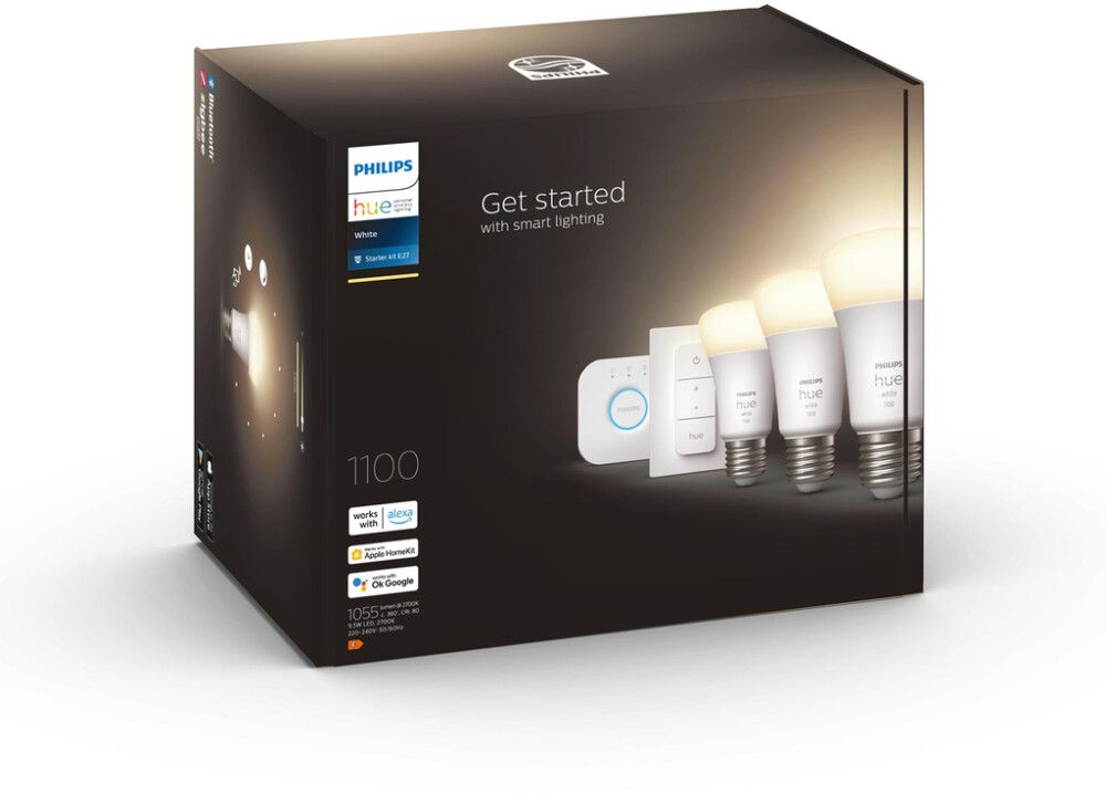 Stardikomplekt Philips Hue White E27 9,5 W
