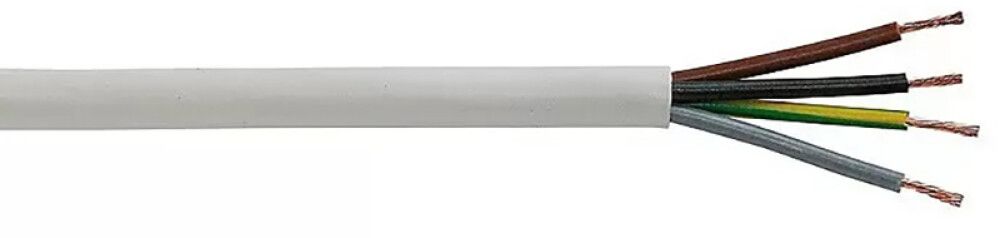 Kummikaabel Kabelexpress H03VV-F4x0,75 mm² valge