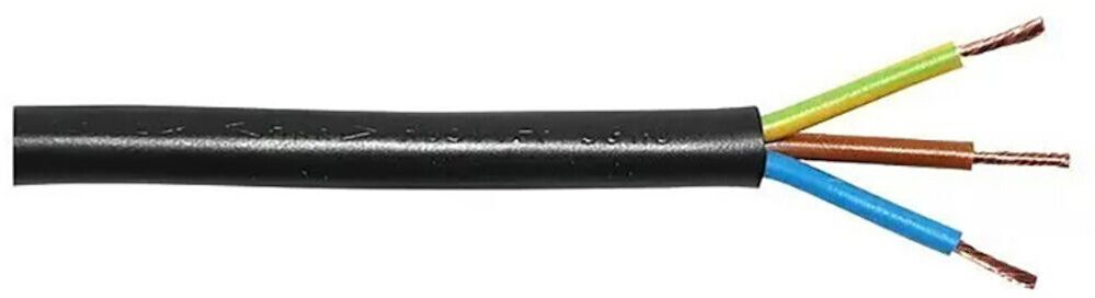 Kummikaabel Kabelexpress H05VV-F3x1,0 mm² must