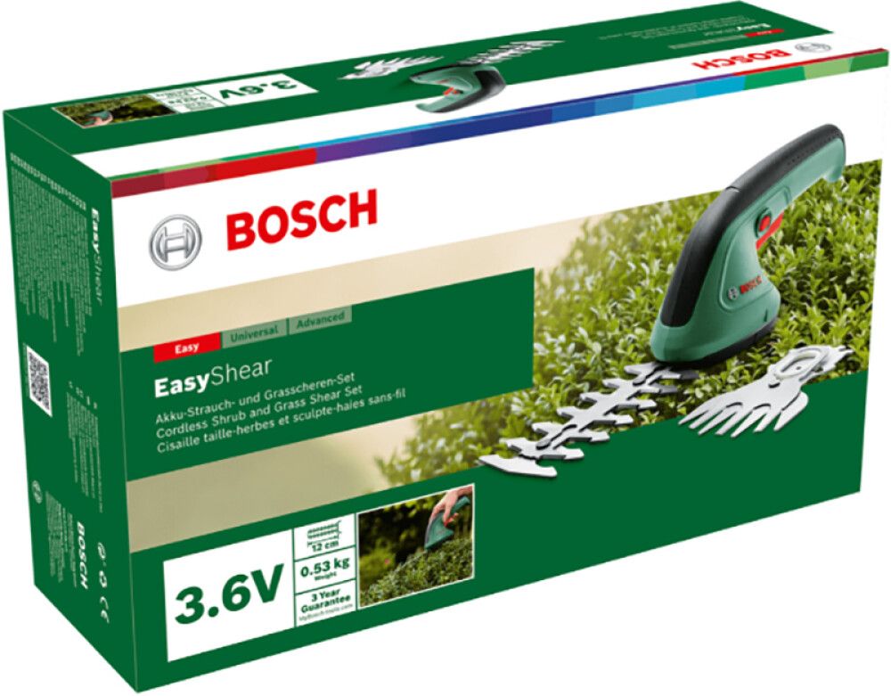 Aku põõsa- ja murukääride komplekt Bosch EasyShear