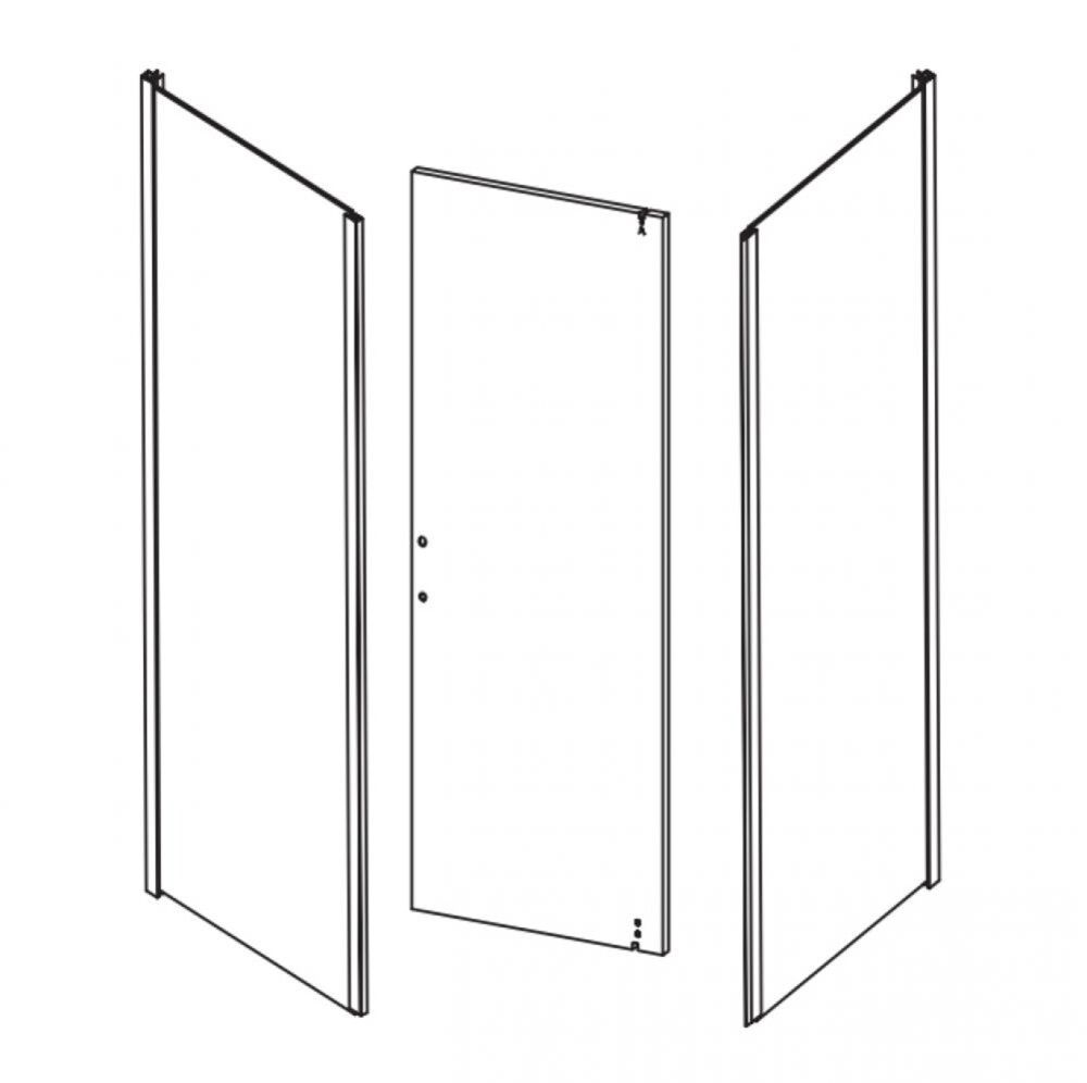 FRONTGLAS I KLARGLAS 80X80 CM