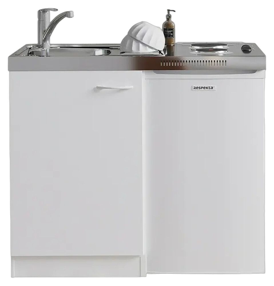 Miniköök Respekta valge 100 cm