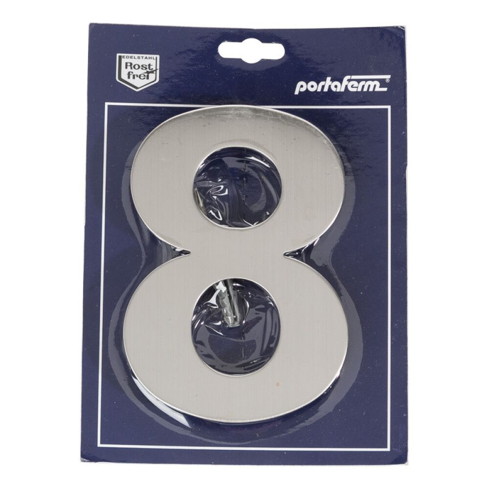 Majanumber Portaferm 8 harjatud roostevaba teras