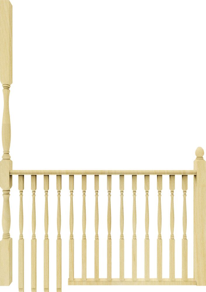 Trepi piirdelipp Oslo 41 x 41 x 1030 mm, 4 tk/ komplekt