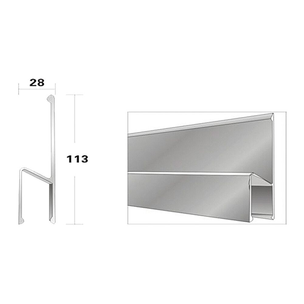 Ülekandelatt Wisent H-profiil 120 cm
