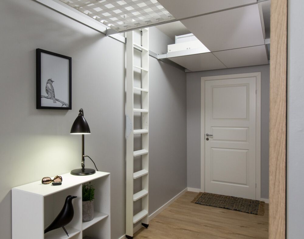 Pööningutrepp Dolle 2-osaline Valge