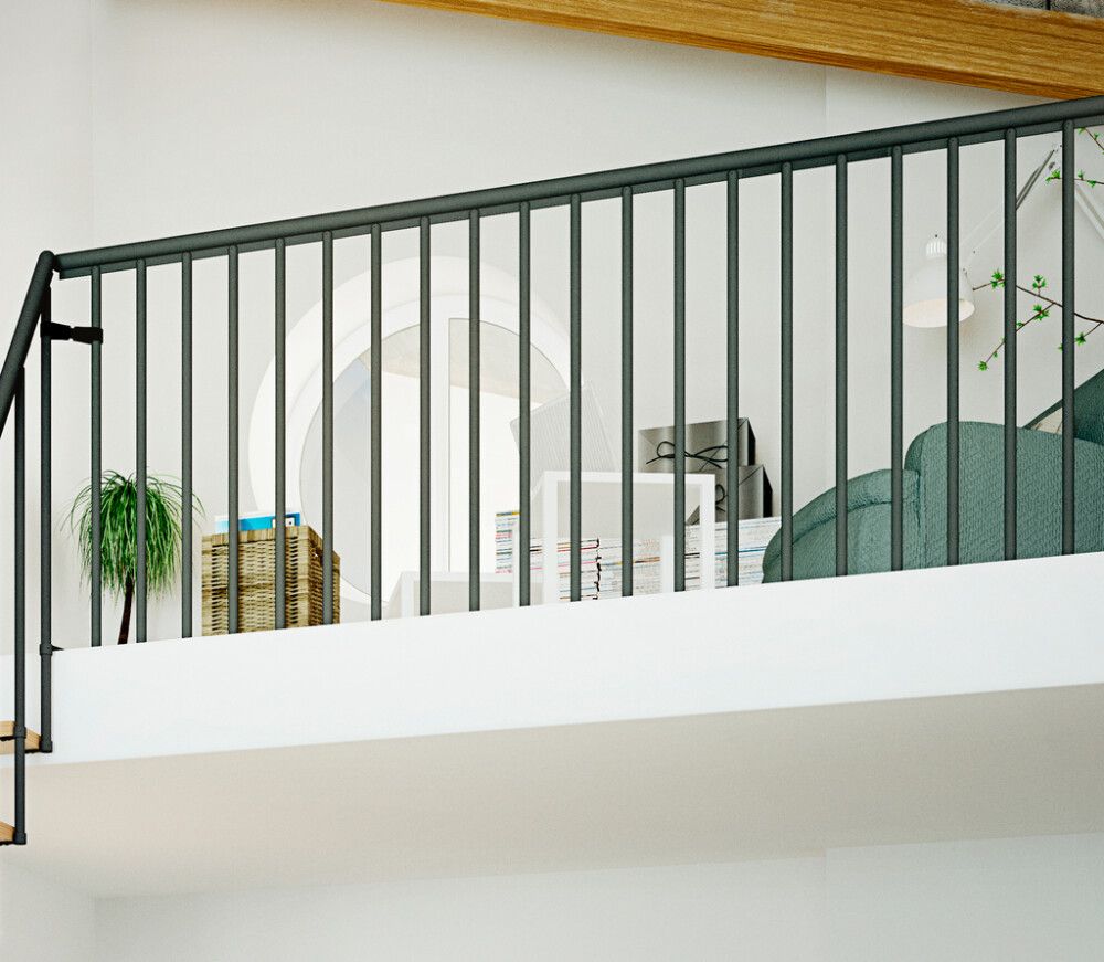 Piirde komplekt Dolle Atlanta ja Dallas treppidele Antratsiit