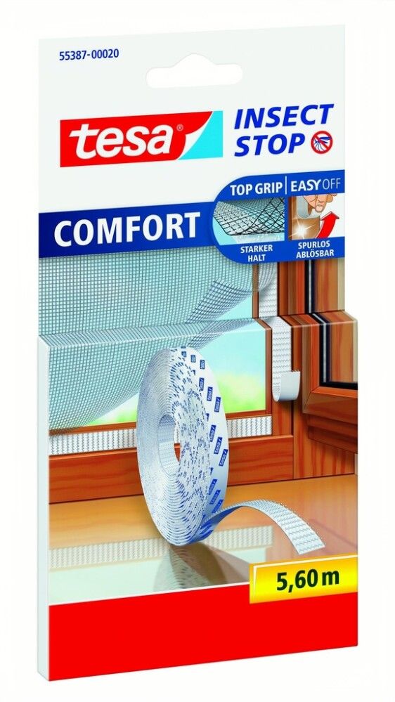 Takjateip putukavõrkudele tesa® Insect stop Comfort  5,6 m x 10 mm