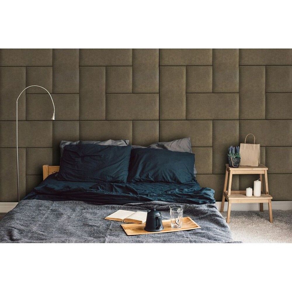 Polsterdatud seinapaneel Fllow Velvet 100 hall 30 x 30 cm