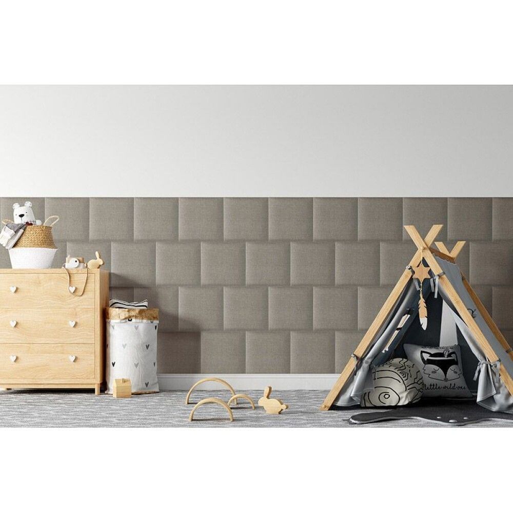 Polsterdatud seinapaneel Fllow Inari 26 Taupe 30 x 30 cm