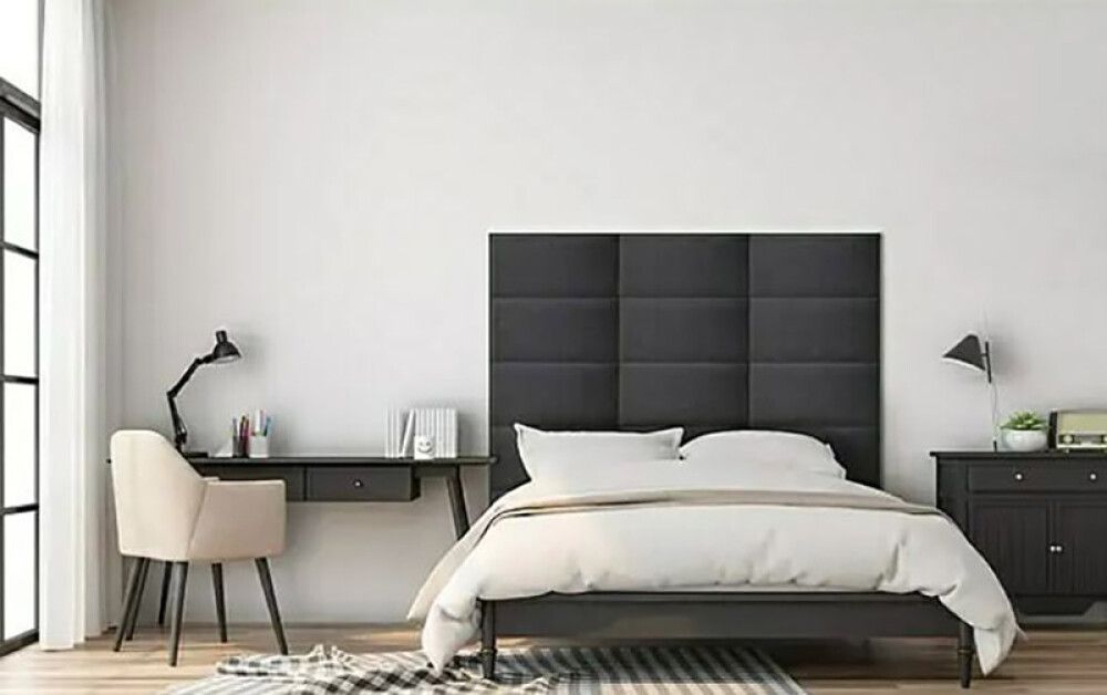 Polsterdatud seinapaneel Fllow Inari 95 antratsiit 30 x 60 cm