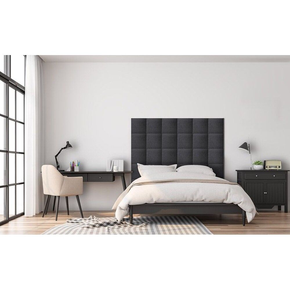 Polsterdatud seinapaneel Fllow Inari 95 antratsiit 30 x 30 cm