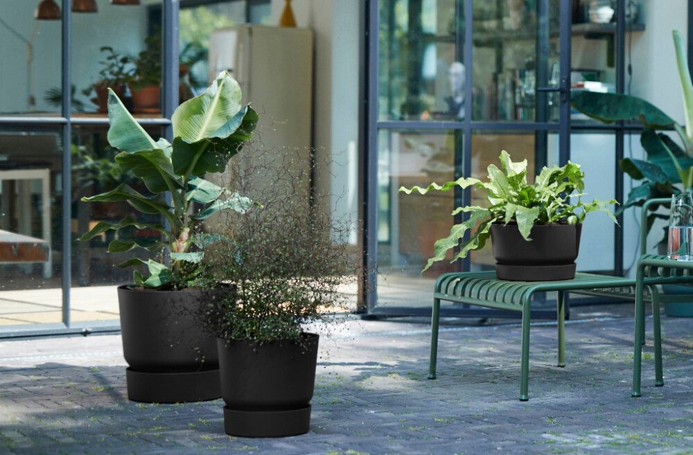 Õuepott Greenville Ø 25 cm, must