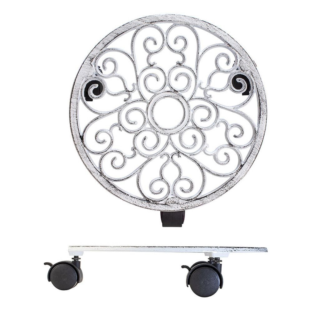 Lillepoti alus Antik 29 cm, valge