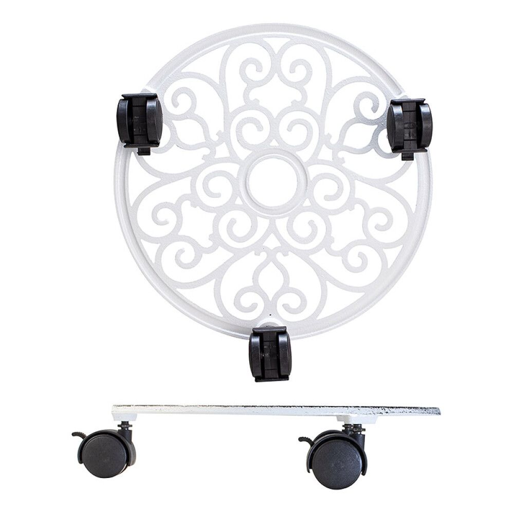 Lillepoti alus Antik 29 cm, valge