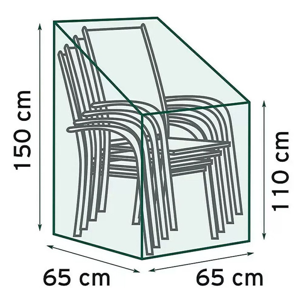 Aiamööbli kate virnastatavatele toolidele