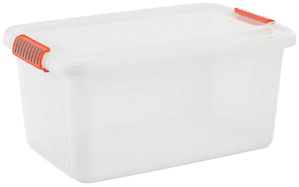 Säilituskast Kis K Latch läbipaistev L 59 x 39 x 28 cm