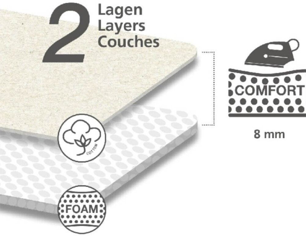 Triikimislaud Classic 120 x 38 cm, must