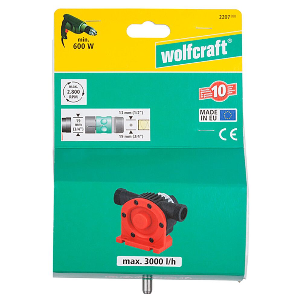 Veepump trellile Wolfcraft 3000 l/h