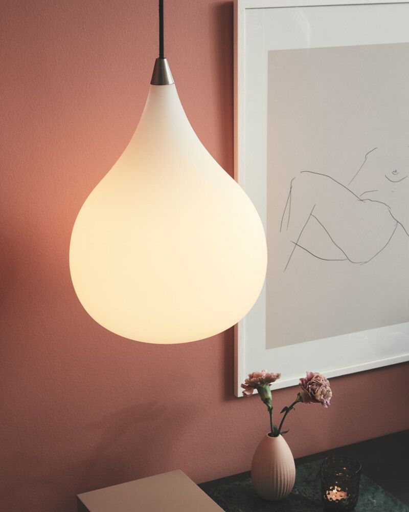 Rippvalgusti Halotech Drops 23 cm, valge