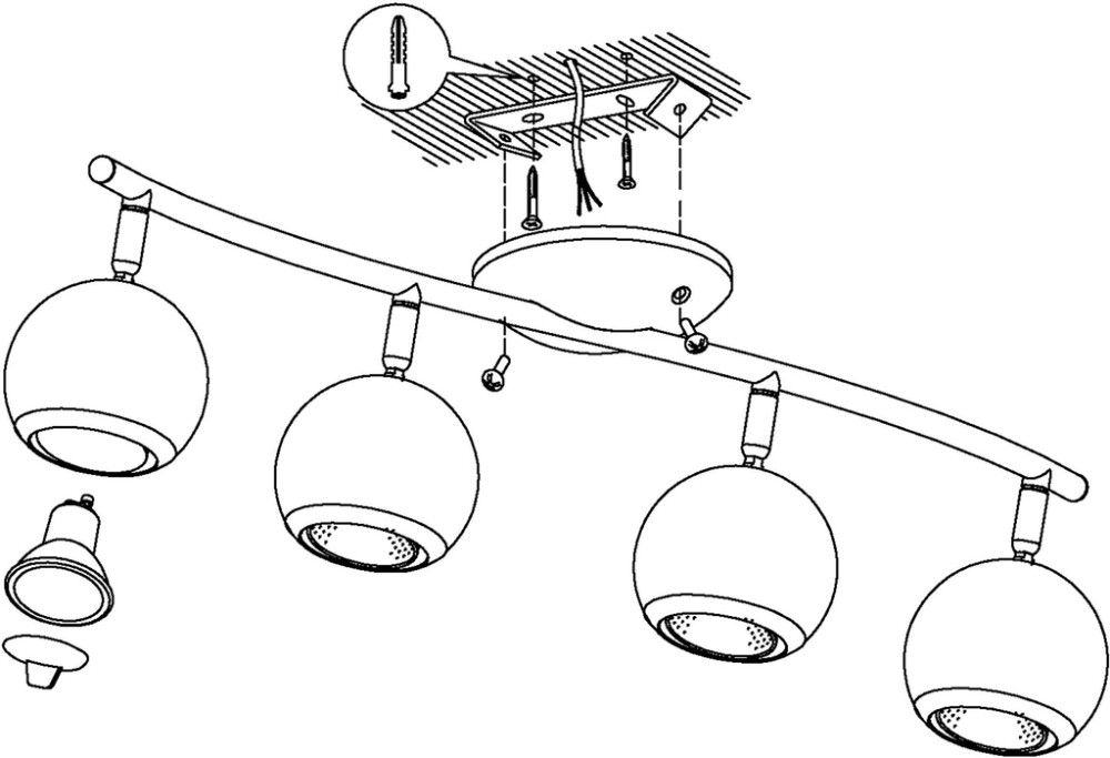 Kohtvalgusti Eglo Led Bimeda 4xGU10/3W LED