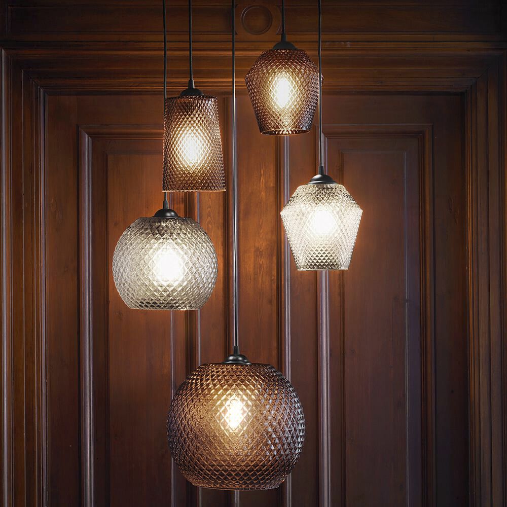 Rippvalgusti Nobb Ball Ø 22 cm, läbipaistev