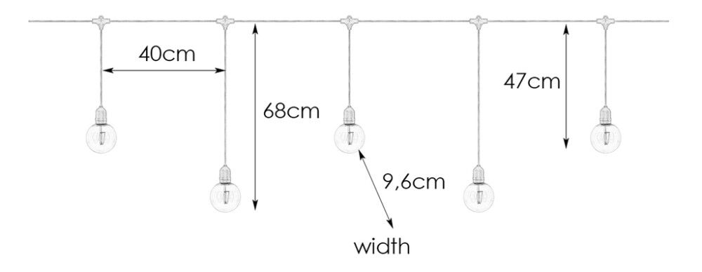 LED-valgussari Markslöjd Garden24 Deco 10-osaline