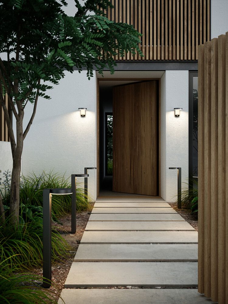 Päikesepatareiga postvalgusti Nordlux Rica Round LED