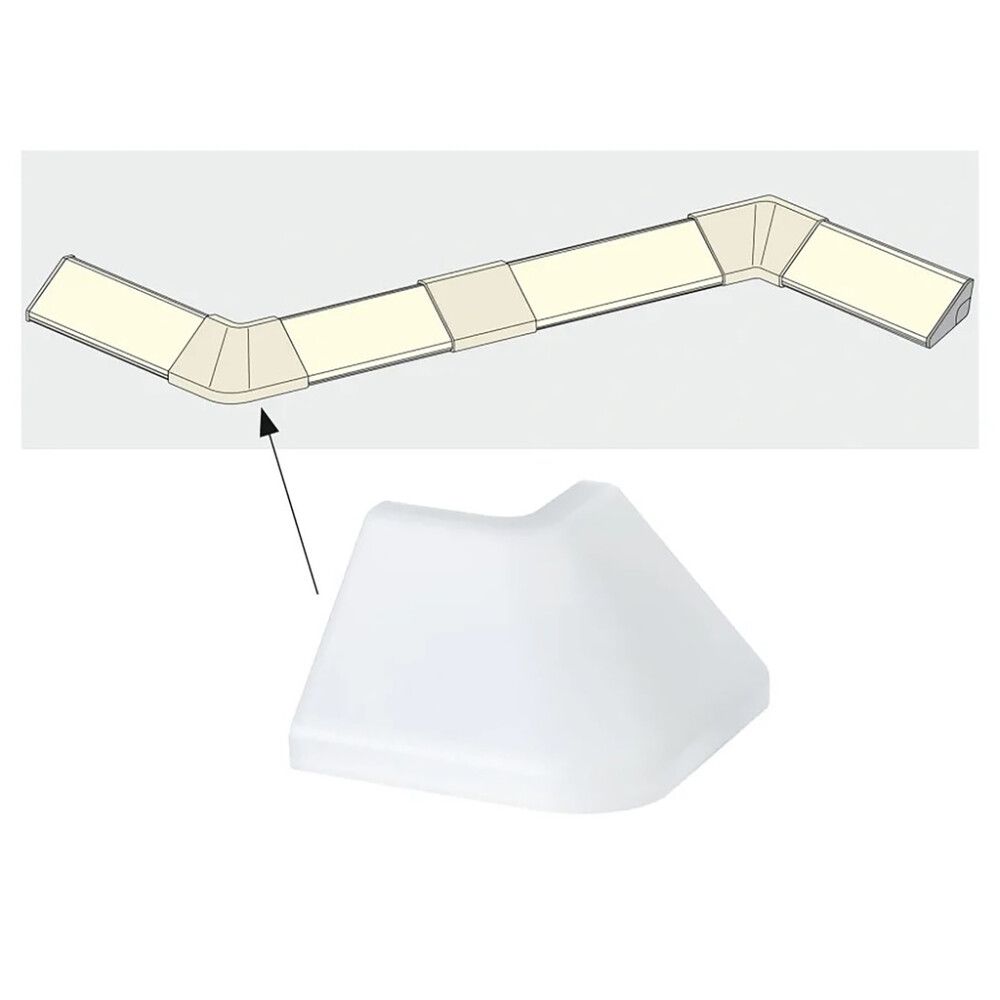 Delta profiili välisnurk 2 tk