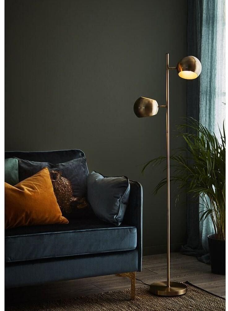 Põrandavalgusti Markslöjds Edgar 2-osaline messing