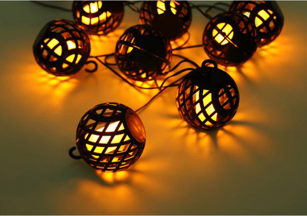 LED-päikesepatareiga valgussari Bauhaus Flame 8-osaline