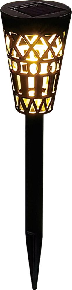 Päikesepatareiga LED-valgustid Bauhaus 2 tk must/kuldne