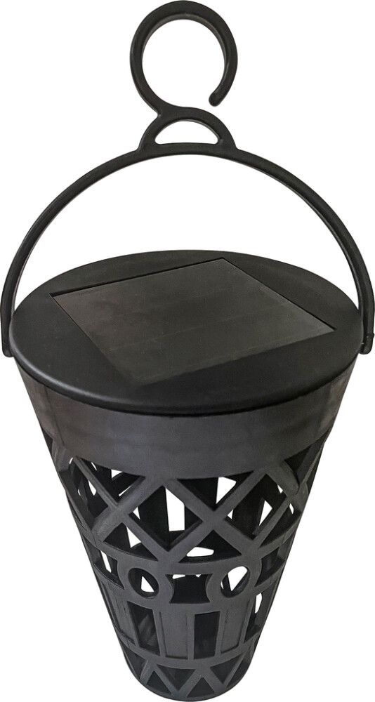 Päikesepatareiga LED-valgustid Bauhaus 2 tk must/kuldne