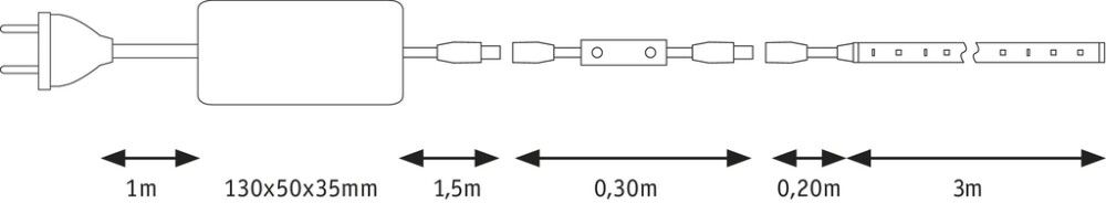 LED-valgusriba Paulmann SimpLED Ruban 3 m 4000 K