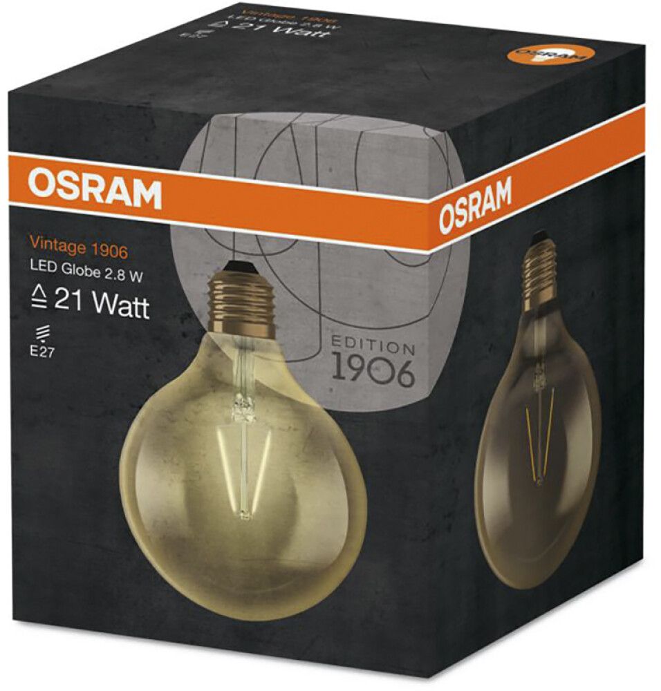 LED-lamp Osram Vintage 1906 Globe 22 CL 2,5 W/2400 K E27