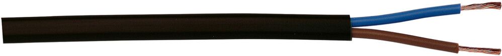 Juhe PVC Kabelexpress H03VV-F2x0,75 mm² must