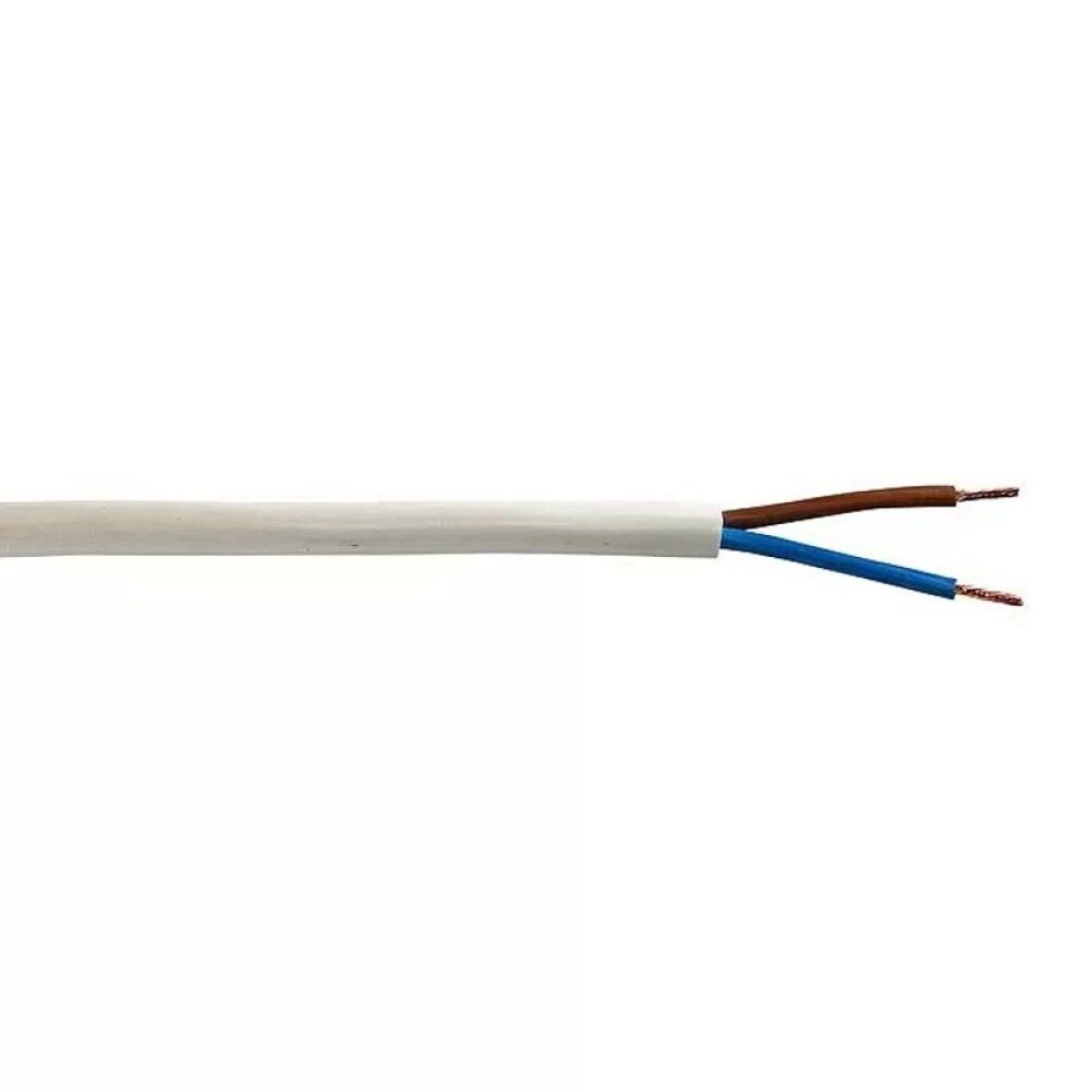 Kummikaabel Kabelexpress H03VV-F2x0,75 mm² valge 20 m