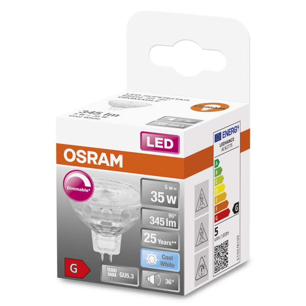 Led-lamp Osram Superstar Mr 16 12 V 50 36 D