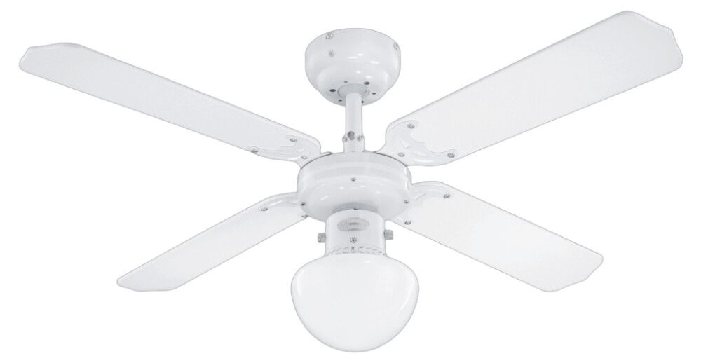 Valgusti ventilaatoriga Proklima Bungonia valge